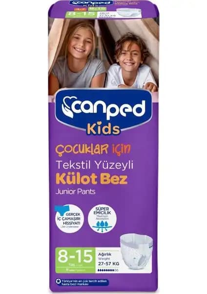 Canped Çocuk Külot Bez 8-15 Yaş için Güvenli ve Konforlu Kullanım Alternatifi