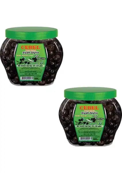 Cebel Siyah Zeytin İkili Fırsat Paketi 2 Kilogram Yüksek Kalite ve Doğal Tat