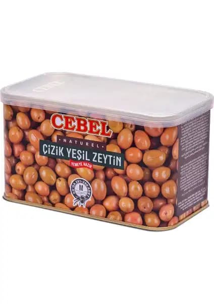 Cebel Yeşil Zeytin Çizik M 261-290 Kalibre 700g doğal ve sağlıklı lezzet kaynağı