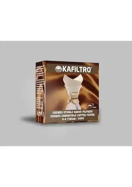 Chemex uyumlu kahve filtresi kağıdı 100 adetlik paket, yüksek kalite ve saf kahve aromasını koruma
