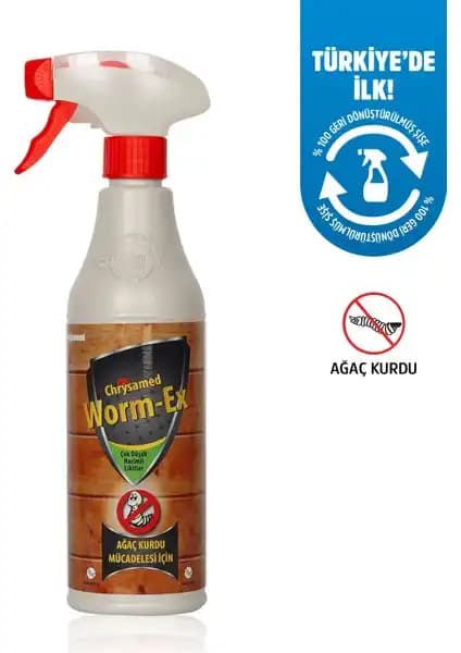 Chrysamed Worm-Ex Ağaç ve Tahta Kurdu İçin Etkili Zararlılarla Mücadele Ürünü