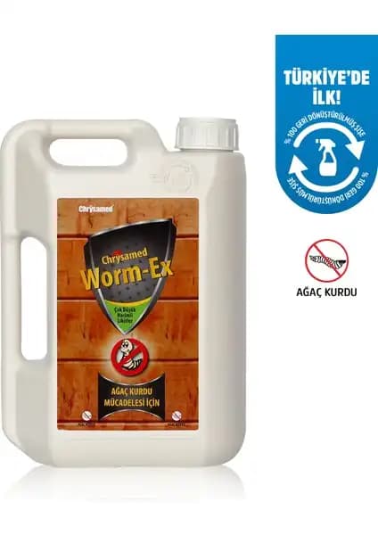 Chrysamed Worm-Ex Tahta ve Ahşap Zararlıları İçin Güçlü ve Güvenli Bir Koruma Çözümü