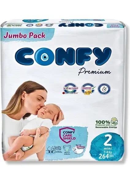 Confy Premium 2 Numara Bebek Bezi: Güvenilir ve Konforlu Bebek Bakımı İçin Ideal Seçenek