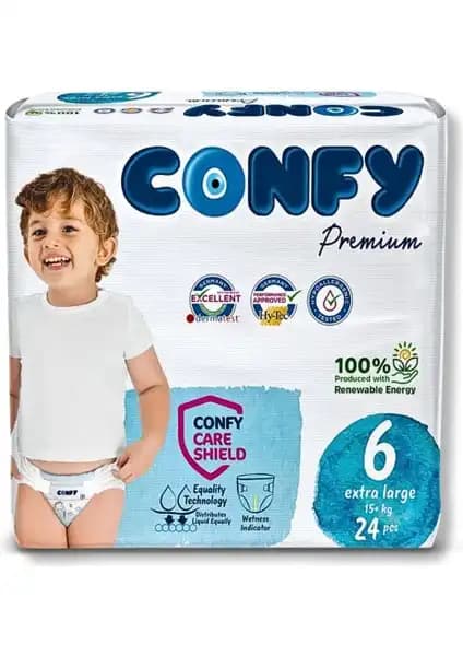 Confy Premium 6 Numara Bebek Bezi: Güvenilir ve Konforlu Bebek Bakımı İçin Uygun Seçenek