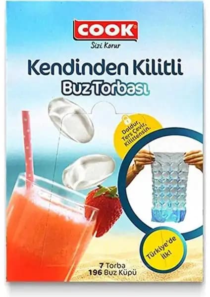 Cook 28 Bölmeli Kilitli Buz Torbası: Yüksek Kapasiteli ve Pratik Kullanım İçin Ideal