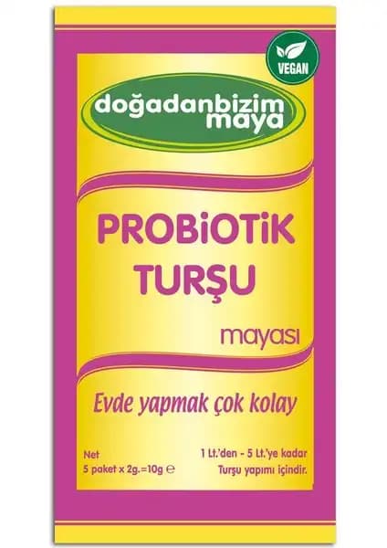Doğadan Bizim Probiyotik Turşu Mayası 5'li ile Sağlıklı Fermentasyon ve Bağırsak Desteği