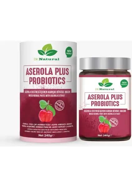 Dr. Naturel Aserola Prebiyotik Probiyotik Macunu Kolon Temizliği ve Bağırsak Sağlığı İçin