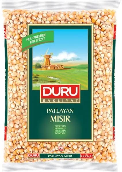 Duru Patlayan Mısır 1000g Yüksek Patlama Oranı ve Güvenilirliğiyle Kaliteli Atıştırmalık
