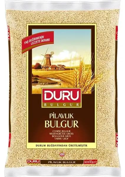 Duru Pilavlık Bulgur 5000gr: Doğal ve Kaliteli Mutfak Ürünü