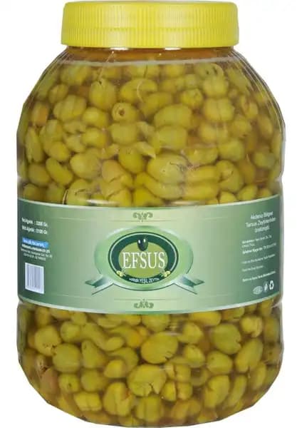 Efsus Ödüllü Yeşil Zeytin 3.3 Kg Kaliteli ve Doğal Lezzetli Atıştırmalık