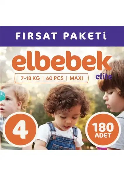 Elbebek Elite Bebek Bezi 4 Numara Maxi: Yüksek Konfor ve Güvenilirlik Sunan Bebek Bezi
