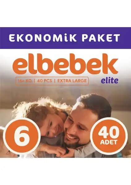Elbebek Elite Bebek Bezi 6 Numara X Large Güvenli ve Konforlu Bebek Bezi Seçenekleri