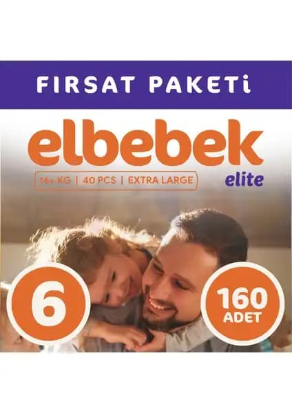 Elbebek Elite Bebek Bezi 6 Numara X Large: Yüksek Kalite ve Konfor Sunan Bebek Bezi
