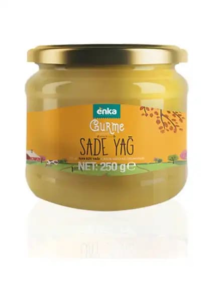 Enka Süt Sadeyağ Cam Kavanoz 250g Doğal ve Lezzetli Osmanlı Tarzı Yağ