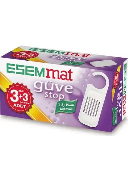 Esemmat Güve Stop Seti ile Kıyafet ve Tekstil Ürünleriniz Güvenle Koruyun