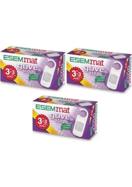 Esmamet Güve Stop 3'lü Set ile Güvenli ve Etkili Böcek Koruma Çözümü