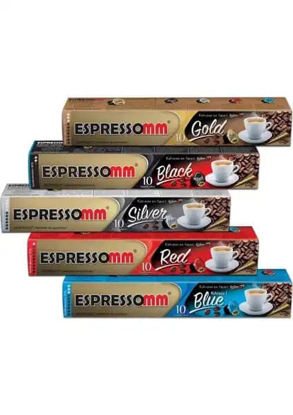 ESPRESSOMM Karışık Kapsül Kahve 50 Adet Nespresso Uyumlu Kaliteli ve Taze