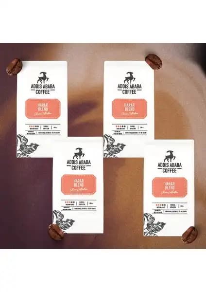 Etiyopya kökenli Addis Ababa Harar Kahve Harmanı 1kg ile zengin aromalar ve dengeli içim