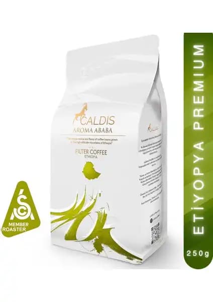 Etiyopya kökenli Caldis Aroma Ababa 250g filtre kahve ile benzersiz kahve deneyimi