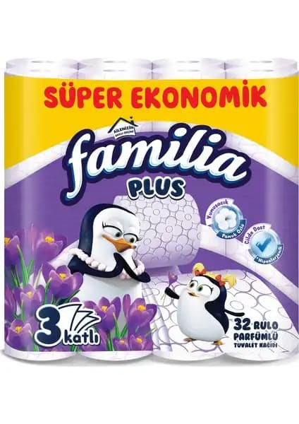 Familia Kokulu Tuvalet Kağıdı 32'li, Yumuşak ve Ferahlatıcı Kokusu ile Konfor Sağlar