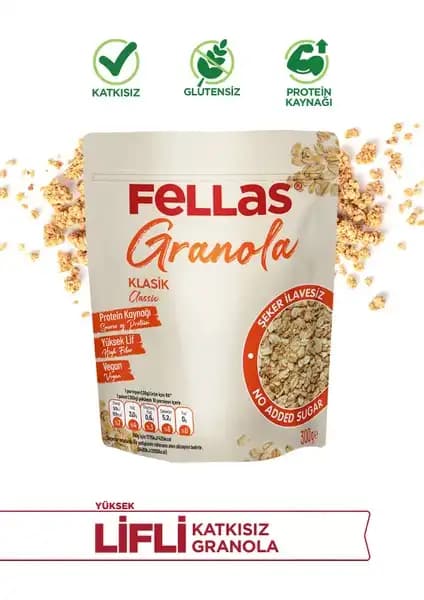 Fellas Granola Klasik 300 gr Sağlıklı ve Doğal Kahvaltılık Alternatif