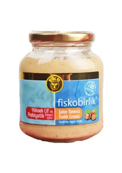 Fiskobirlik Şeker İlavesiz Fınk Ezmesi: Doğal ve Sağlıklı Beslenme İçin İdeal Alternatif