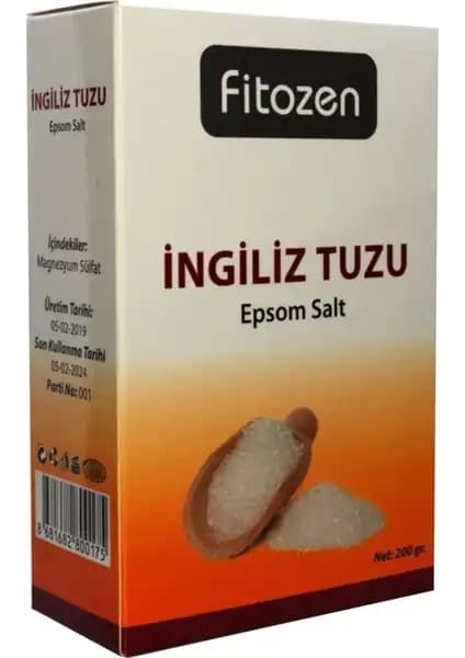 Fitozen Epsom İngiliz Tuzu 200 gr doğal rahatlatıcı ve bakım ürünü