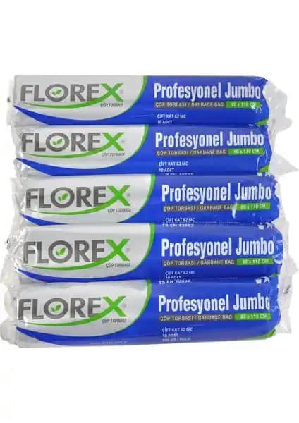 Florex Profesyonel Jumbo Siyah Çöp Torbası: Endüstriyel ve Profesyonel Temizlik İçin Dayanıklı Çözüm