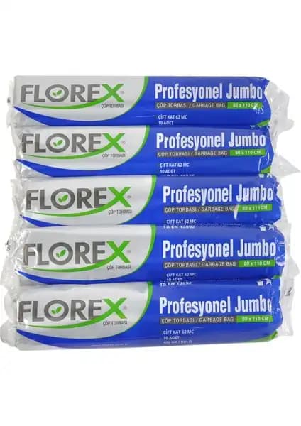Florex Profesyonel Jumbo Siyah Çöp Torbası: Endüstriyel ve Profesyonel Temizlik İçin Dayanıklı Çözüm