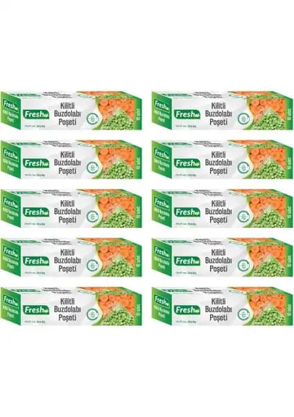 Fresh-Up Ekonomik Kilitli Buzdolabı Poşeti 19x25cm 100'lü paket detaylı inceleme