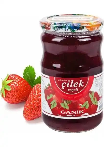 Ganik Çilek Reçeli 800 gr Doğal ve Lezzetli Kahvaltılık Seçenekleri
