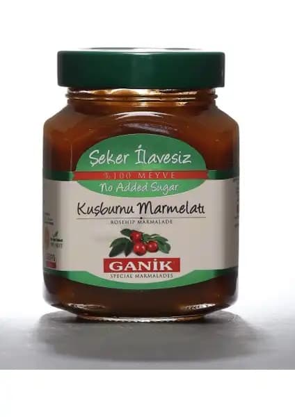 Ganik Şeker İlavesiz Kuşburnu Marmelatı: Doğal ve Sağlıklı Bir Kahvaltı Seçeneği