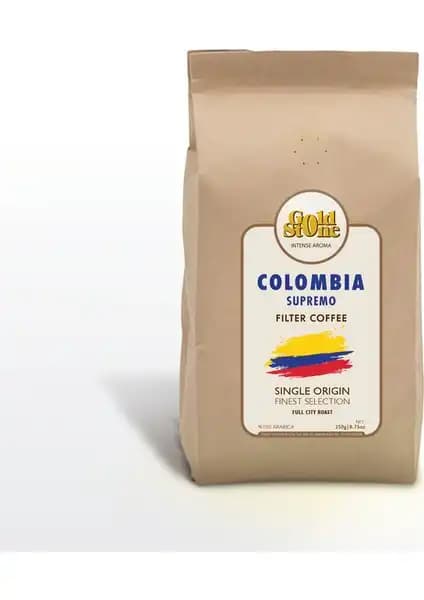 Gold Stone Colombia Supremo Filtre Kahve: Yüksek Kaliteli Kolombiya Arabica Kahvesi