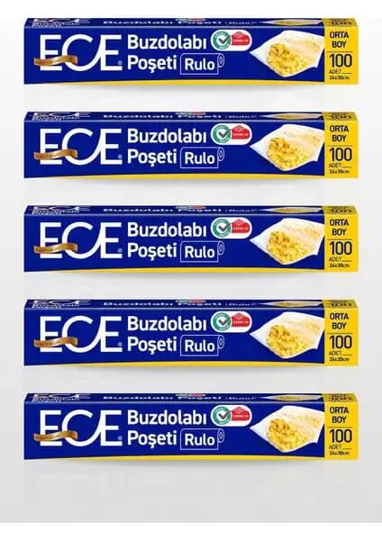 Günümüz Mutfakları İçin Pratik ve Hijyenik Orta Boy Buzdolabı Poşeti 100'lü Paket