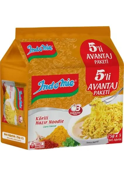 Indomie 5'li Körili Noodle: Pratik ve Lezzetli Bir Atıştırmalık Seçeneği