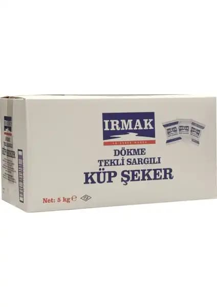 IRMAK Tek Sargılı Küp Şeker 5 kg: Hijyenik ve Ekonomik Tatlandırıcı Çözüm