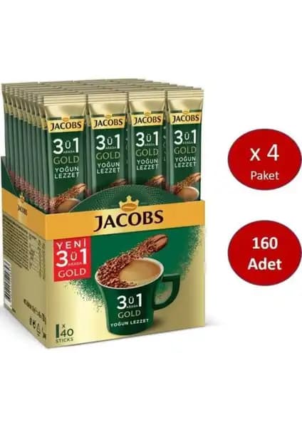 Jacobs 3'ü 1 Arada Gold Yoğun Lezzetli Kahve - Pratik ve Kaliteli Kahve Deneyimi