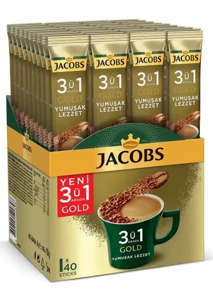 Jacobs 3ü1 Arada Gold Kahve: Yüksek Kalite ve Aromatik Lezzetle Pratik Kahve Çözümü