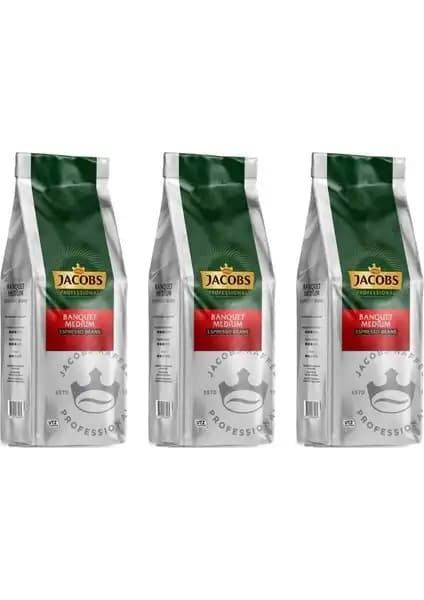 Jacobs Banquet Medium Espresso Beans: Yüksek Kaliteli Taze Kahve Çekirdekleri ile Mükemmel Espresso Deneyimi