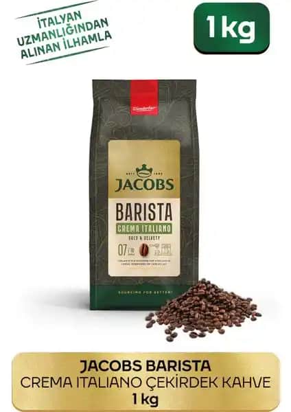 Jacobs Barista Editions Crema Italiano Kaliteli Çekirdek Kahve ve Zengin Aromalar
