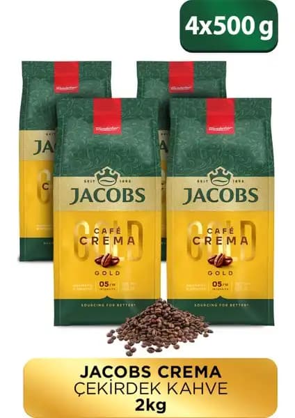 Jacobs Cafe Crema Çekirdek Kahve: Aroması ve Hafifliğiyle Kaliteli Kahve Deneyimi