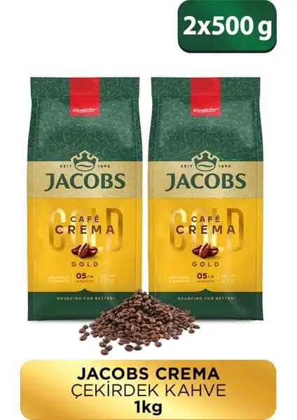 Jacobs Cafe Crema Çekirdek Kahve: Yumuşak ve Dengeli Lezzet Sunan Kaliteli Kahve Seçeneği