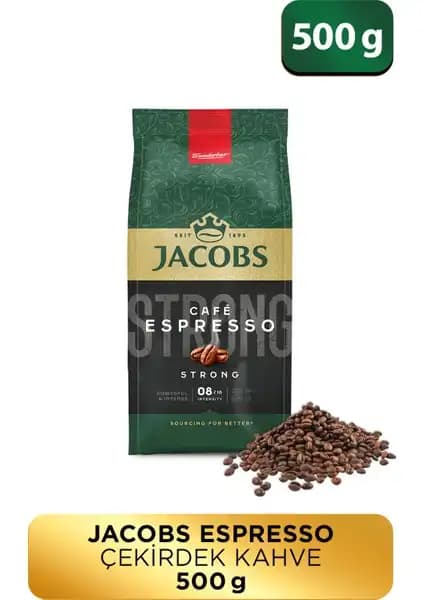 Jacobs Café Espresso Çekirdek Kahve: Yoğun Aroma ve Kalite ile Kahve Tutkunlarına Özel
