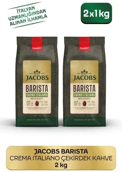 Jacobs Crema Italiano Çekirdek Kahve ile Evde Barista Deneyimi ve Aromatik Keyif