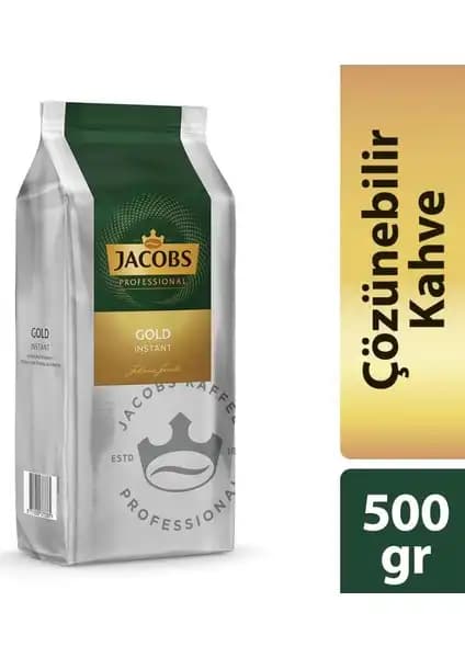 Jacobs Gold Hazır Kahve 500 gr: Yüksek Kalite ve Aromayla Günlük Kahve Keyfi