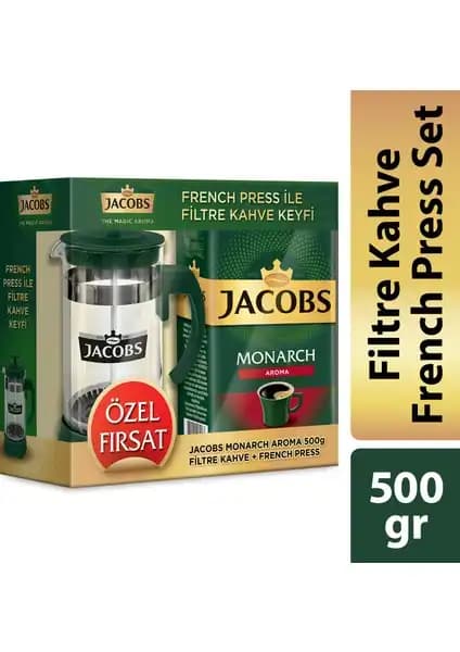 Jacobs Monarch Aroma Filtre Kahve ve French Press Seti ile Pratik Kahve Deneyimi