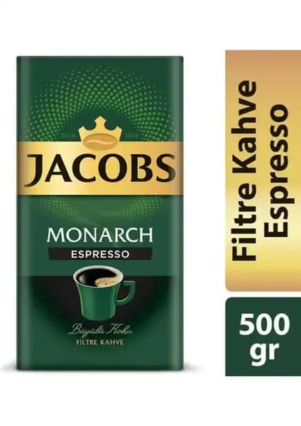 Jacobs Monarch Espresso Filtre Kahve: Güçlü ve Dengeli Bir Kahve Deneyimi