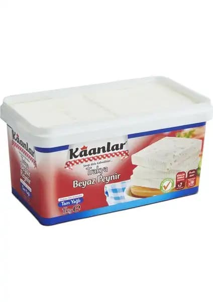 Kaanlar Tam Yağlı Beyaz Peynir 1000 gr Sağlıklı ve Geleneksel Türk Peynirleri