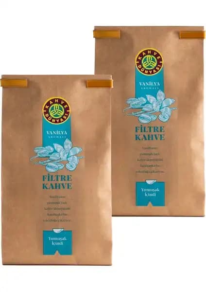 Kahve Dünyası 2'li Vanilya Aromalı Filtre Kahve ile Zengin Kahve Deneyimi