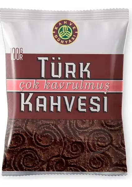 Kahve Dünyası Çok Kavrulmuş Türk Kahvesi 100g Yoğun Aroması ve Sert İçimiyle Öne Çıkar